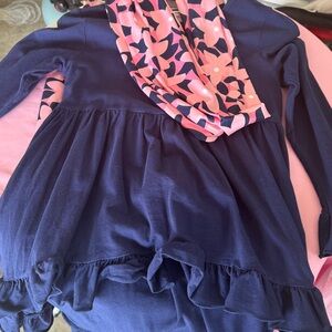 Floral Kids Matching Set - Pink and Blue